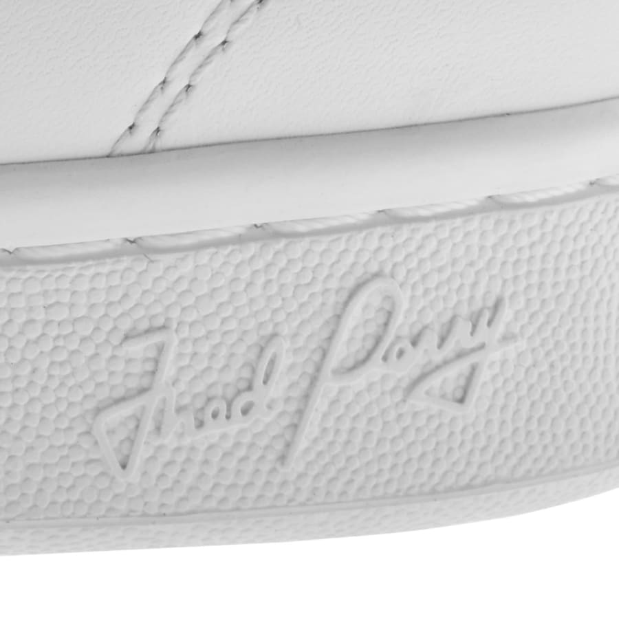 Junior white leather trainers store